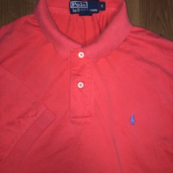 Vintage Polo Ralph Lauren Golf Polo Shirt Medium Red Polo Logo Men’s Casual - Picture 1 of 11